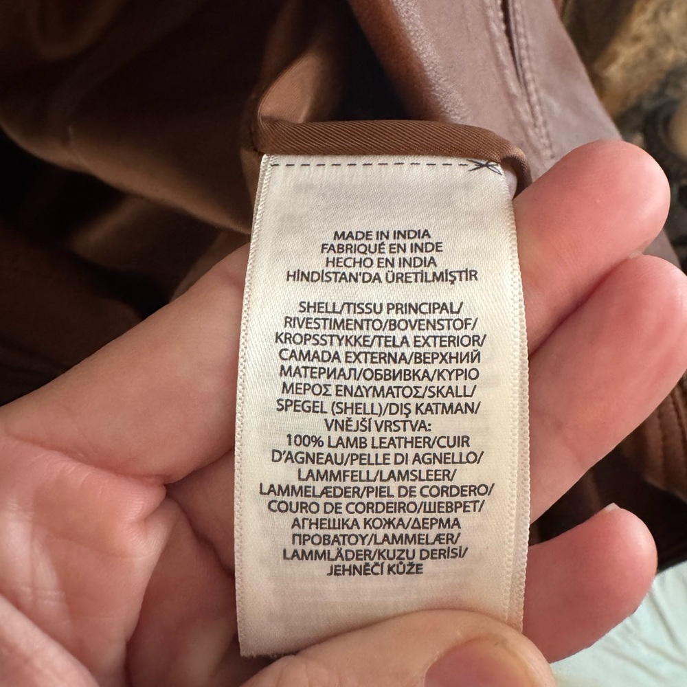 Ralph Lauren Brown Leather Jacket - Picture 4 of 5